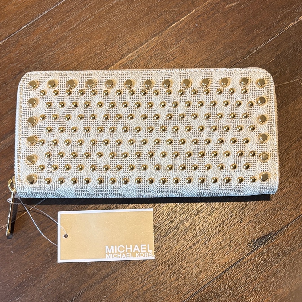 NWT Michael Kors Studded Wallet